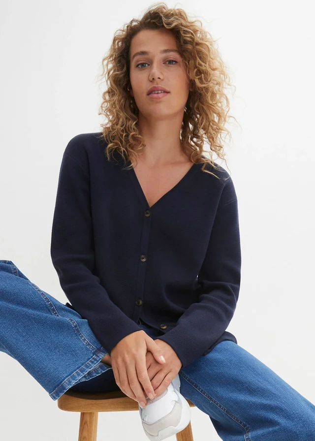 Gilet en fine maille • bleu foncé • product-page.page-title-suffix