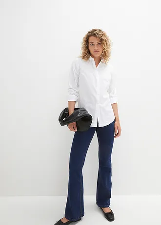 Košilová halenka z čisté bavlny • bílá • bonprix obchod