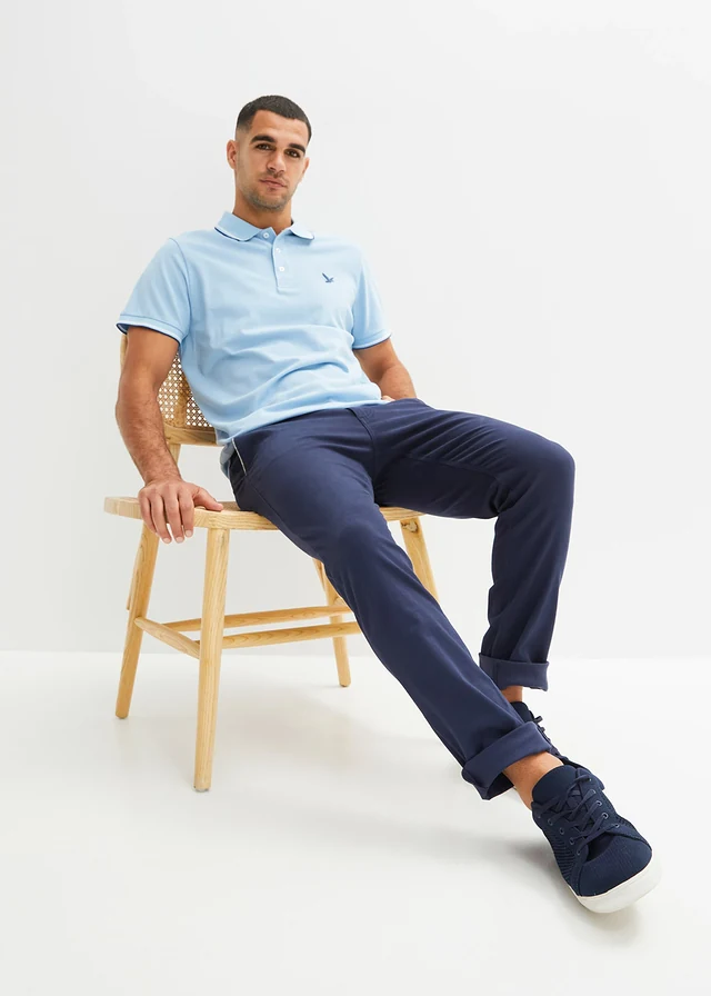 Piqué poloshirt van biologisch katoen • lichtblauw • product-page.page-title-suffix