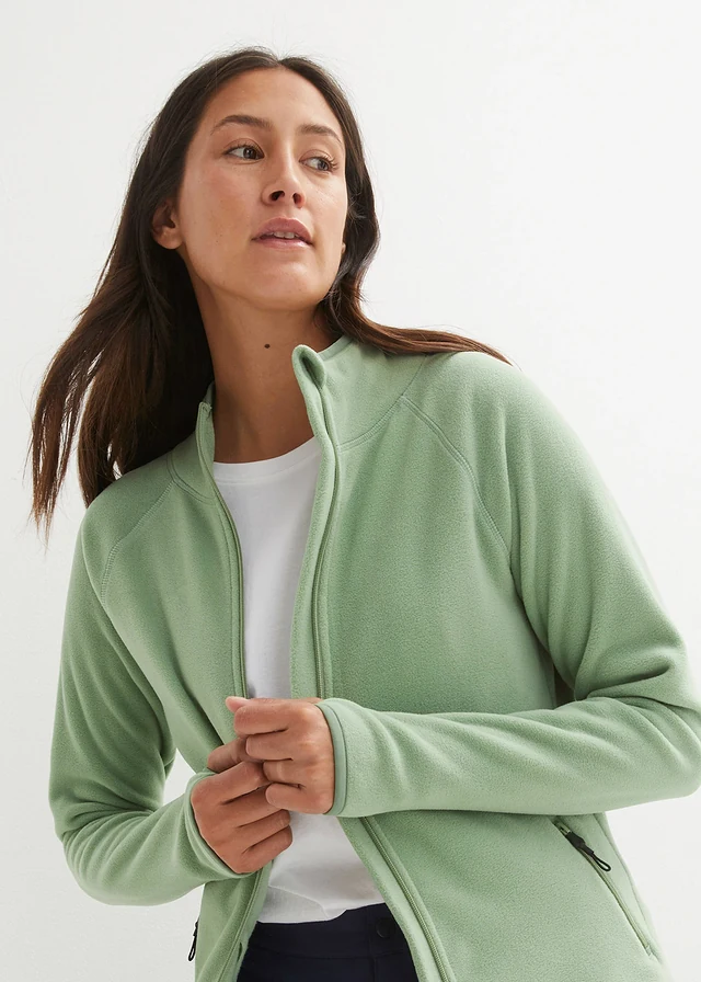 Fleece vest met ritszakken • pijnboomgroen • product-page.page-title-suffix