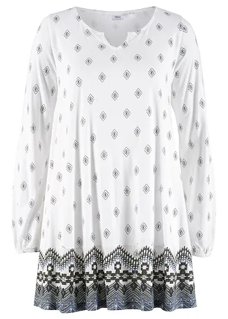 Extra wijde shirt tuniek in een viscosemix