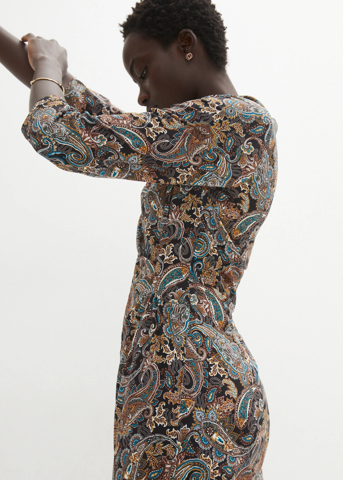 Shirtjurk met paisley print • zwart-beige paisley • bonprix online shop