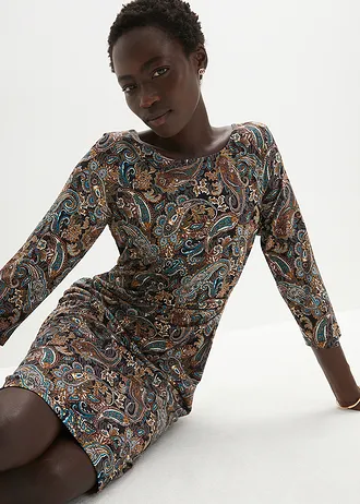 Shirtjurk met paisley print • zwart-beige paisley • bonprix online shop