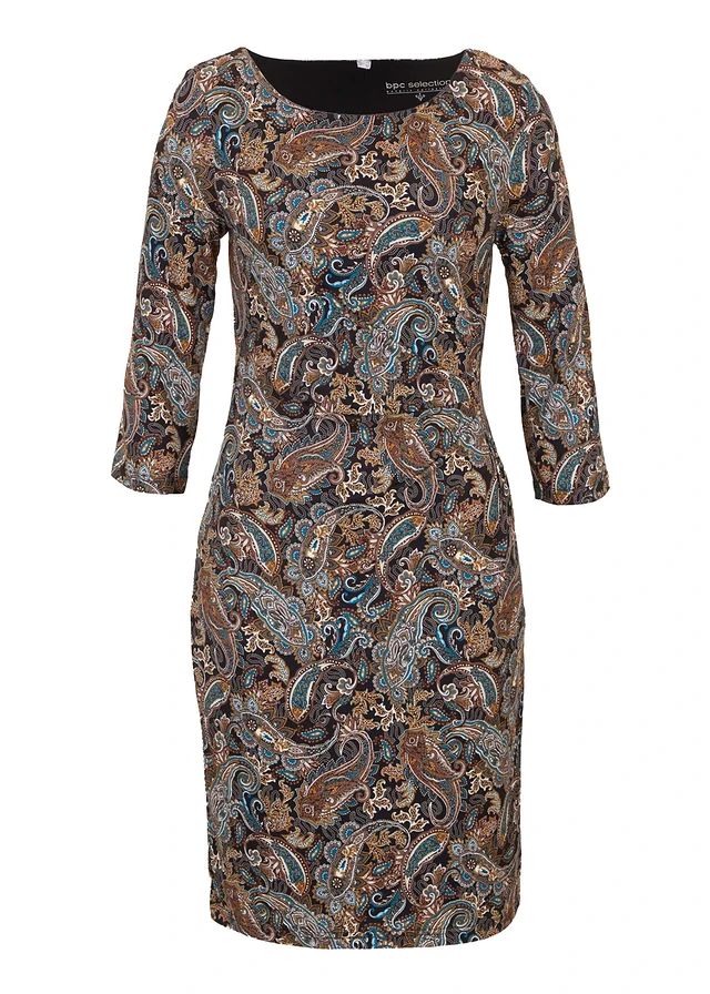 Robe en jersey à imprimé paisley