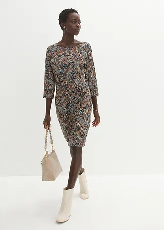 Shirtjurk met paisley print • zwart-beige paisley • bonprix online shop