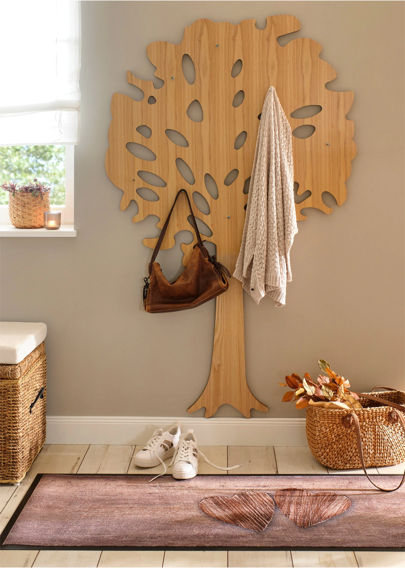 Paillasson motif cœur • marron • Boutique bonprix