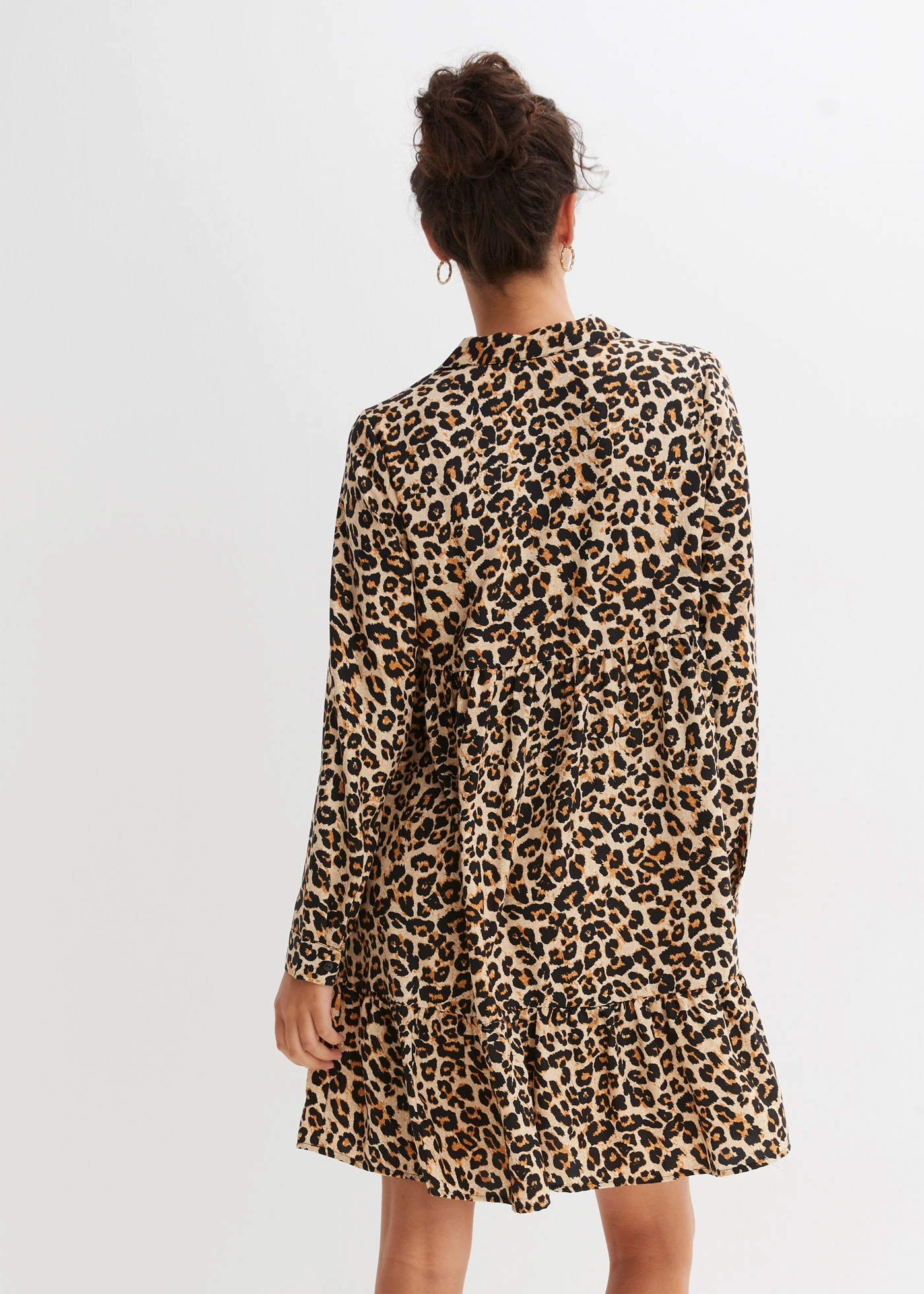Šaty so zvieracou potlačou • kriedovo béžová-hnedá leopard potlačená • obchod bonprix
