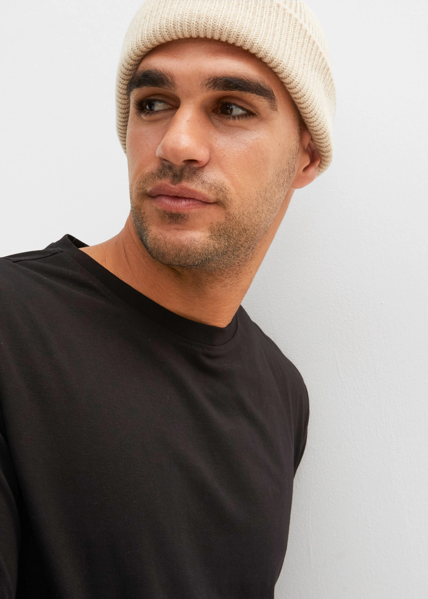 Longsleeve met comfort fit (set van 2) • zwart+grijsgroen • bonprix online shop