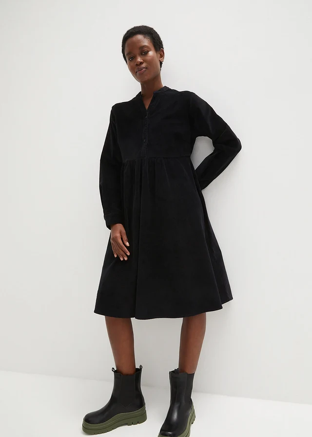 Robe en velours de coton côtelé • noir • product-page.page-title-suffix