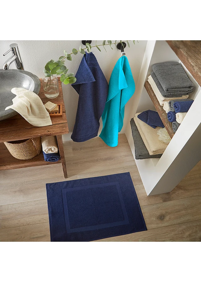 Lot de 2 tapis de bain hôtel • marine • product-page.page-title-suffix