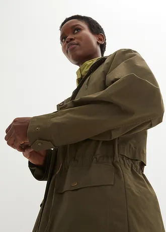 Tussenparka met uitneembare bodywarmer • donkerolijfgroen-goud-olijfgroen • bonprix online shop