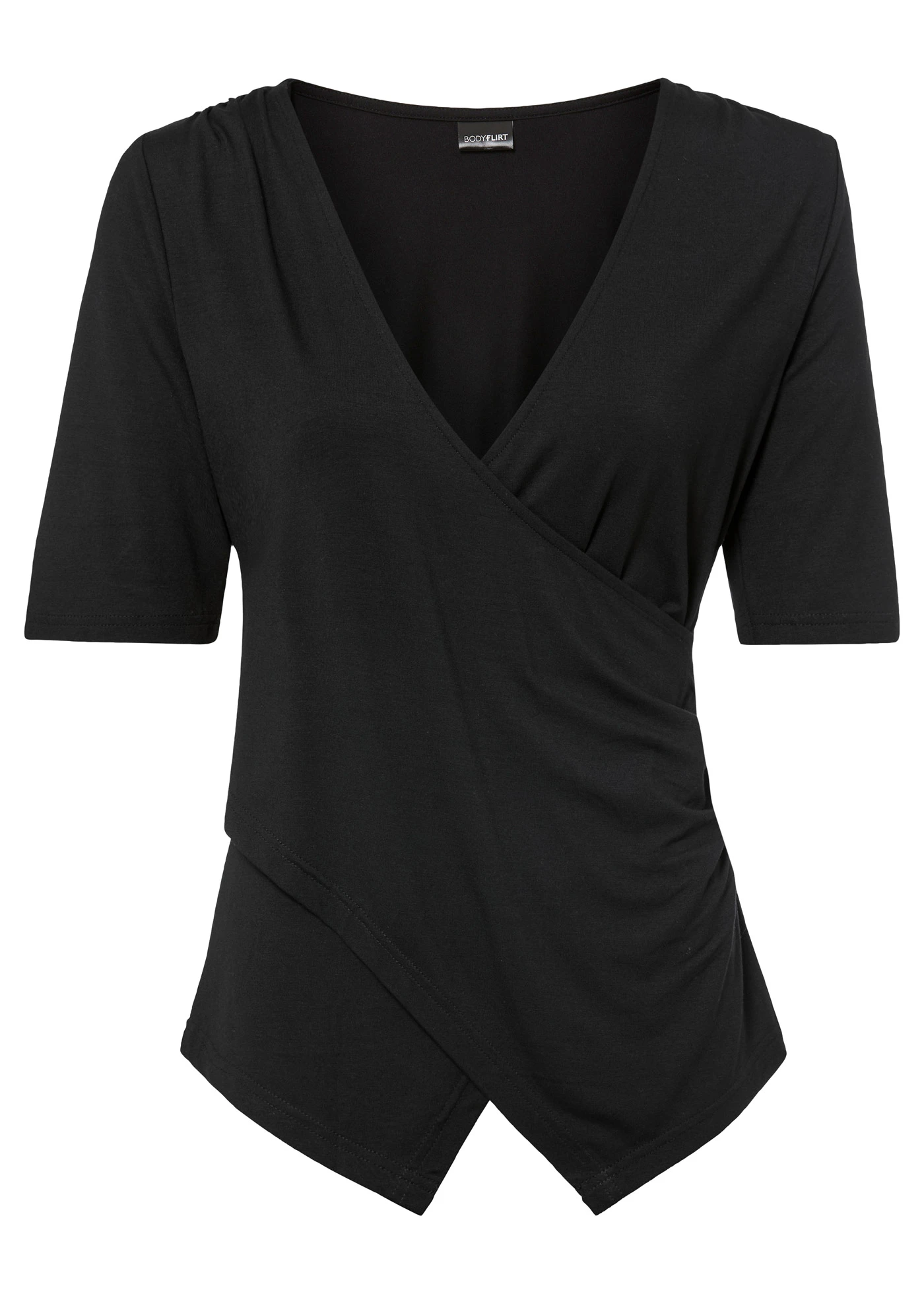 Bluză din material moale cu viscoză • negru • magazin bonprix