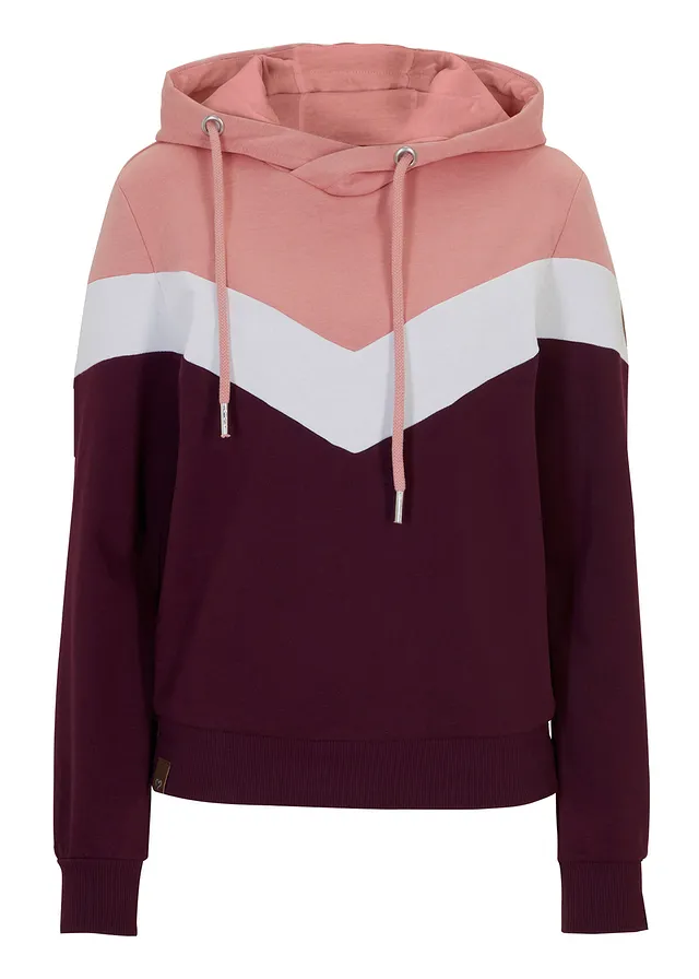 Hoodie met grote kraag