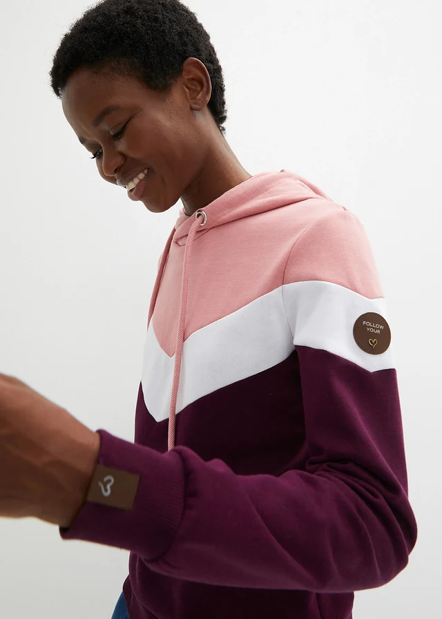 Sweat-shirt à capuche et grand col • sureau • product-page.page-title-suffix