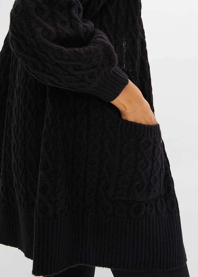Lang vest met zakken • zwart • product-page.page-title-suffix