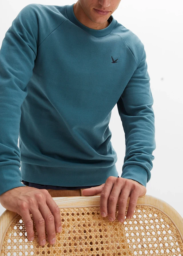 Sweat-shirt manches raglan • pétrole mat • product-page.page-title-suffix