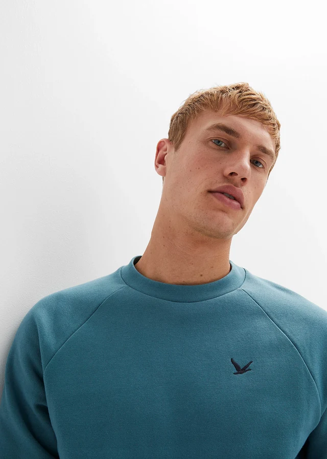 Sweat-shirt manches raglan • pétrole mat • product-page.page-title-suffix