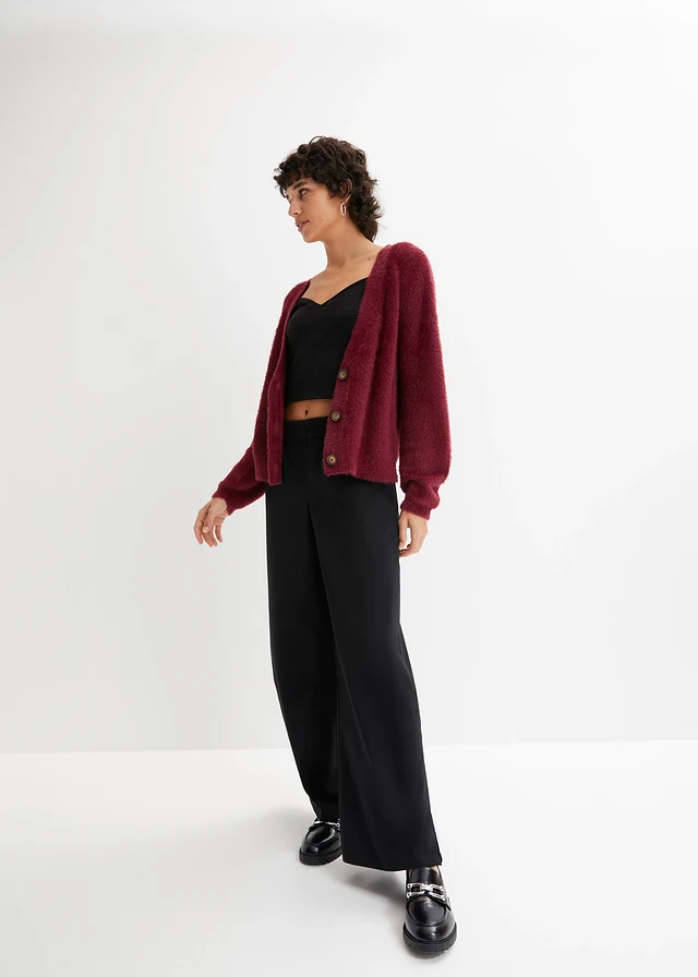 Vest, Kleur: rododendronrood