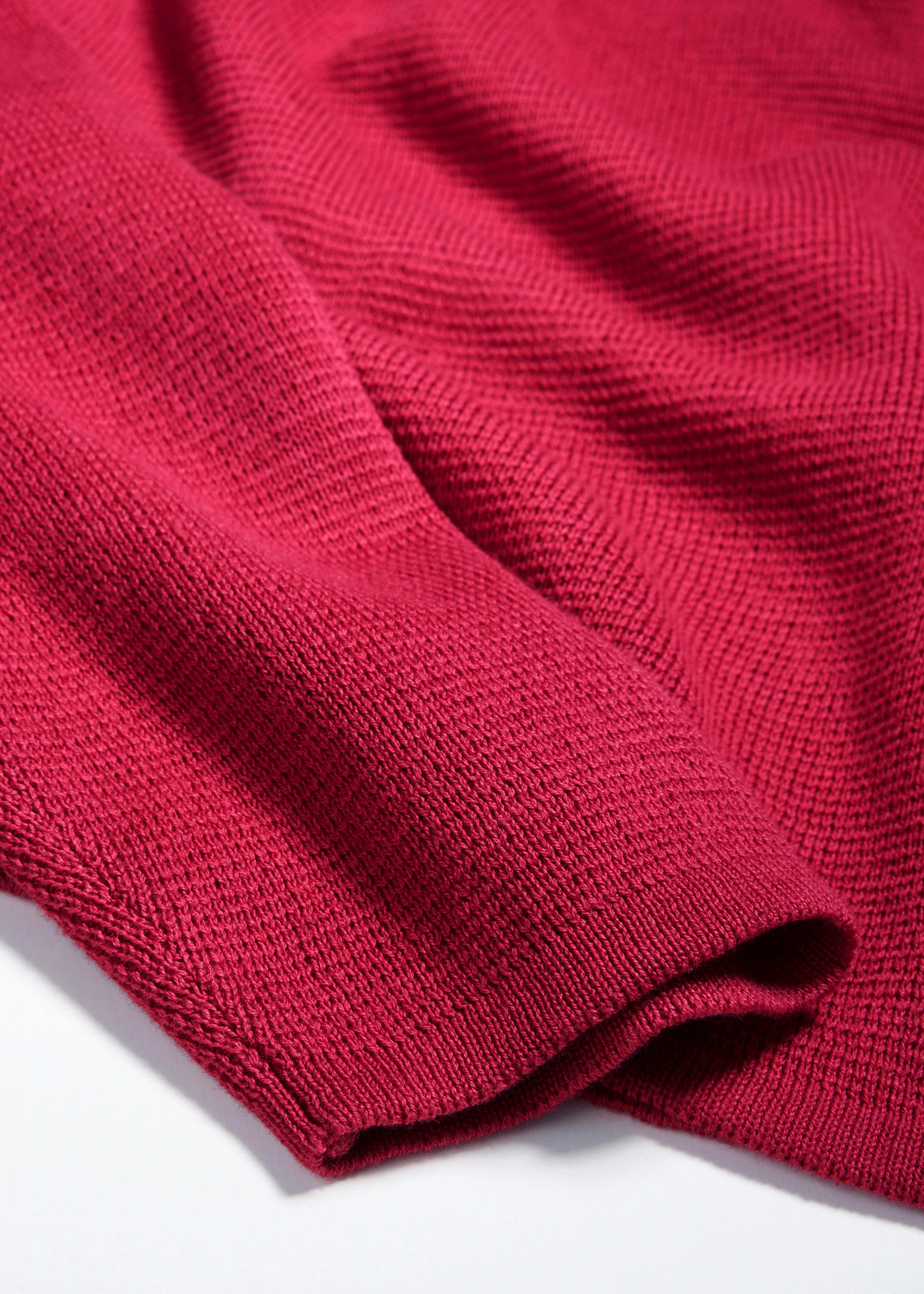 Svetr z úpletu Milano Rib s kulatým výstřihem • bobulová pink • bonprix obchod