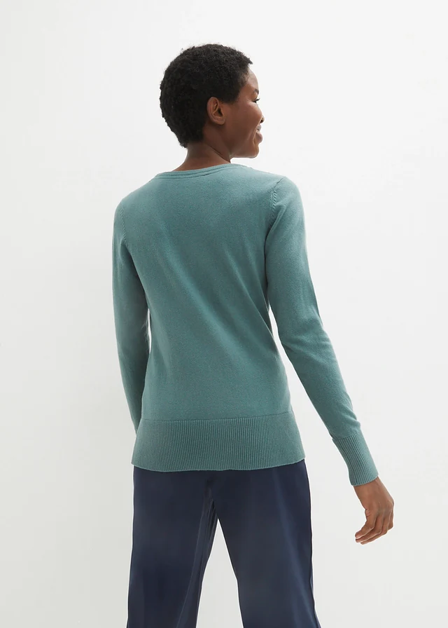 Pull en fine maille • gris vert • product-page.page-title-suffix