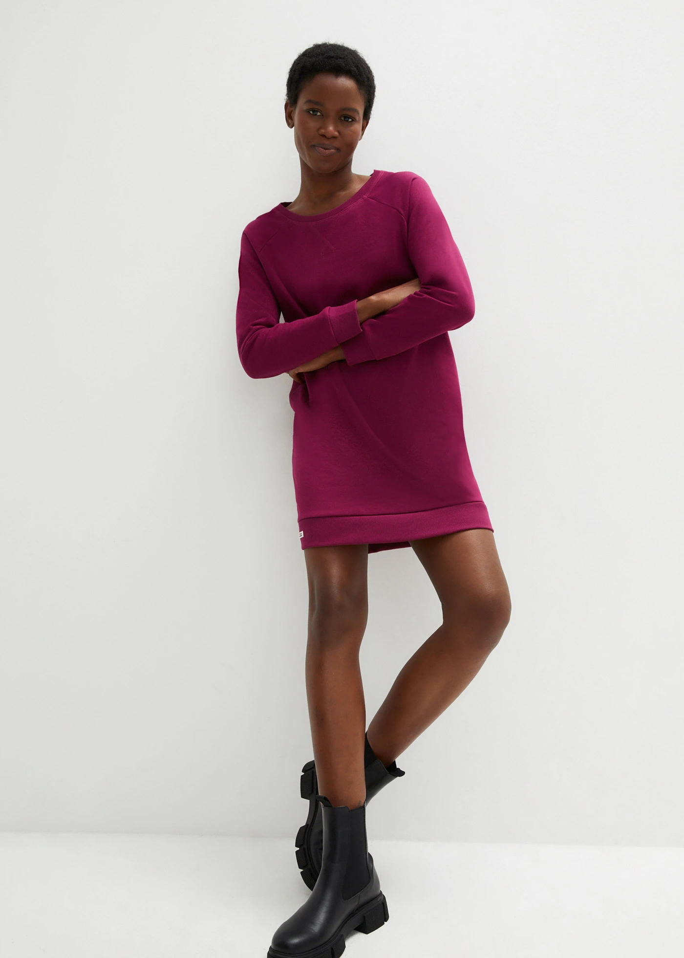 Sweatjurk • bessen • bonprix online shop