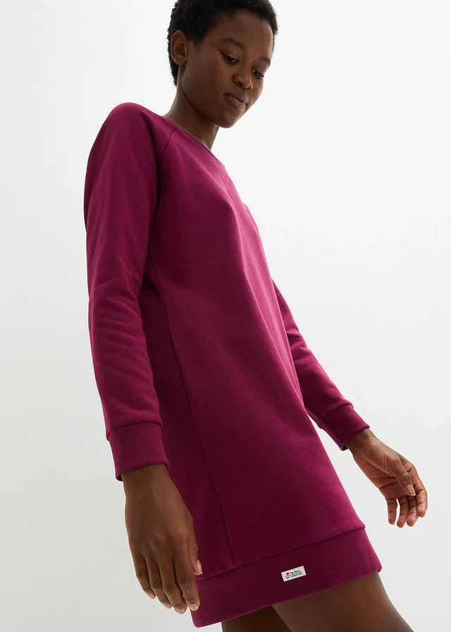 Mikinové šaty • bobulová • bonprix obchod