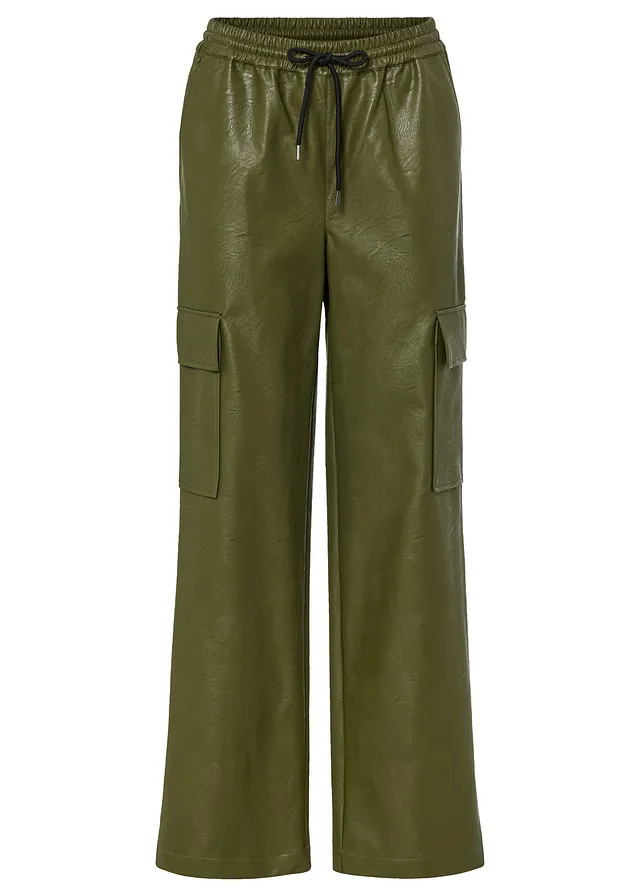 Pantaloni din imitaţie de piele