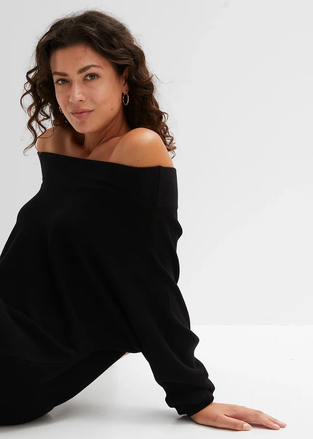 Off shoulder trui • zwart • product-page.page-title-suffix