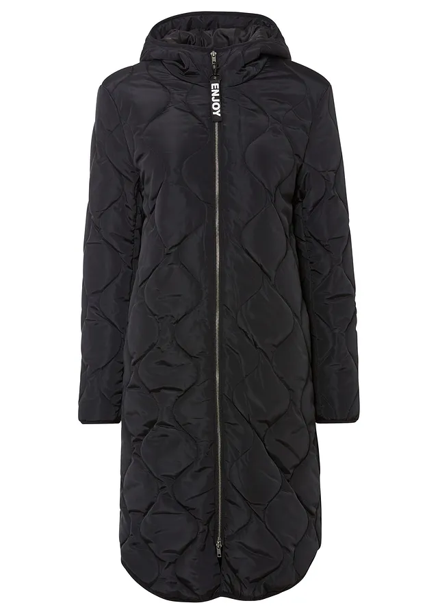 Prešívaný kabát z recyklovaného polyesteru