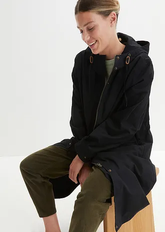 Tussenparka met uitneembare bodywarmer • zwart/leisteengrijs • bonprix online shop