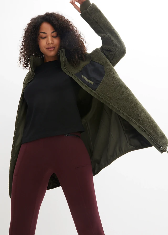 Veste en polaire peluche • olive foncé • product-page.page-title-suffix