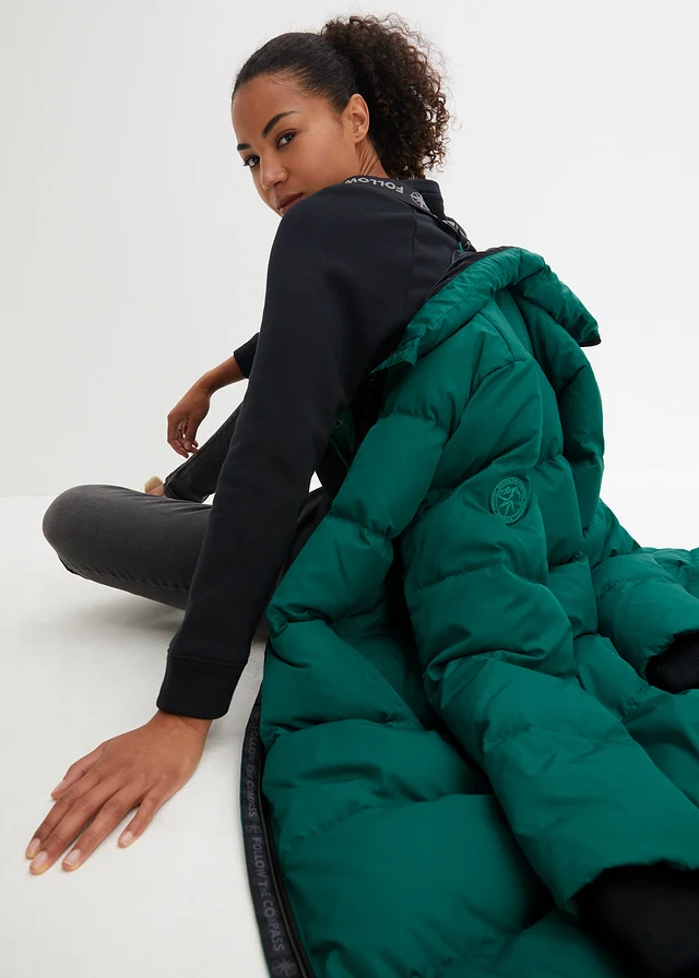 Doudoune longue avec duvet recyclé • vert brillant • product-page.page-title-suffix