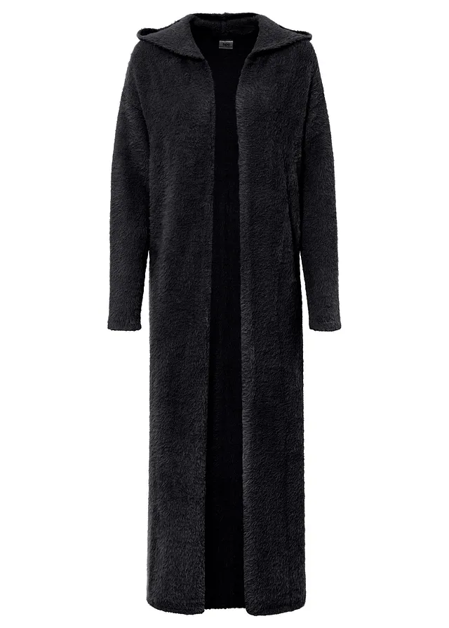 Pletený kabát z mäkkého vlákna