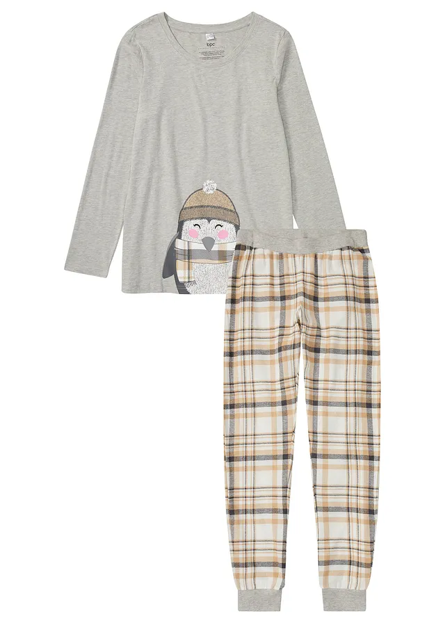 Pijama cu pantaloni din finet