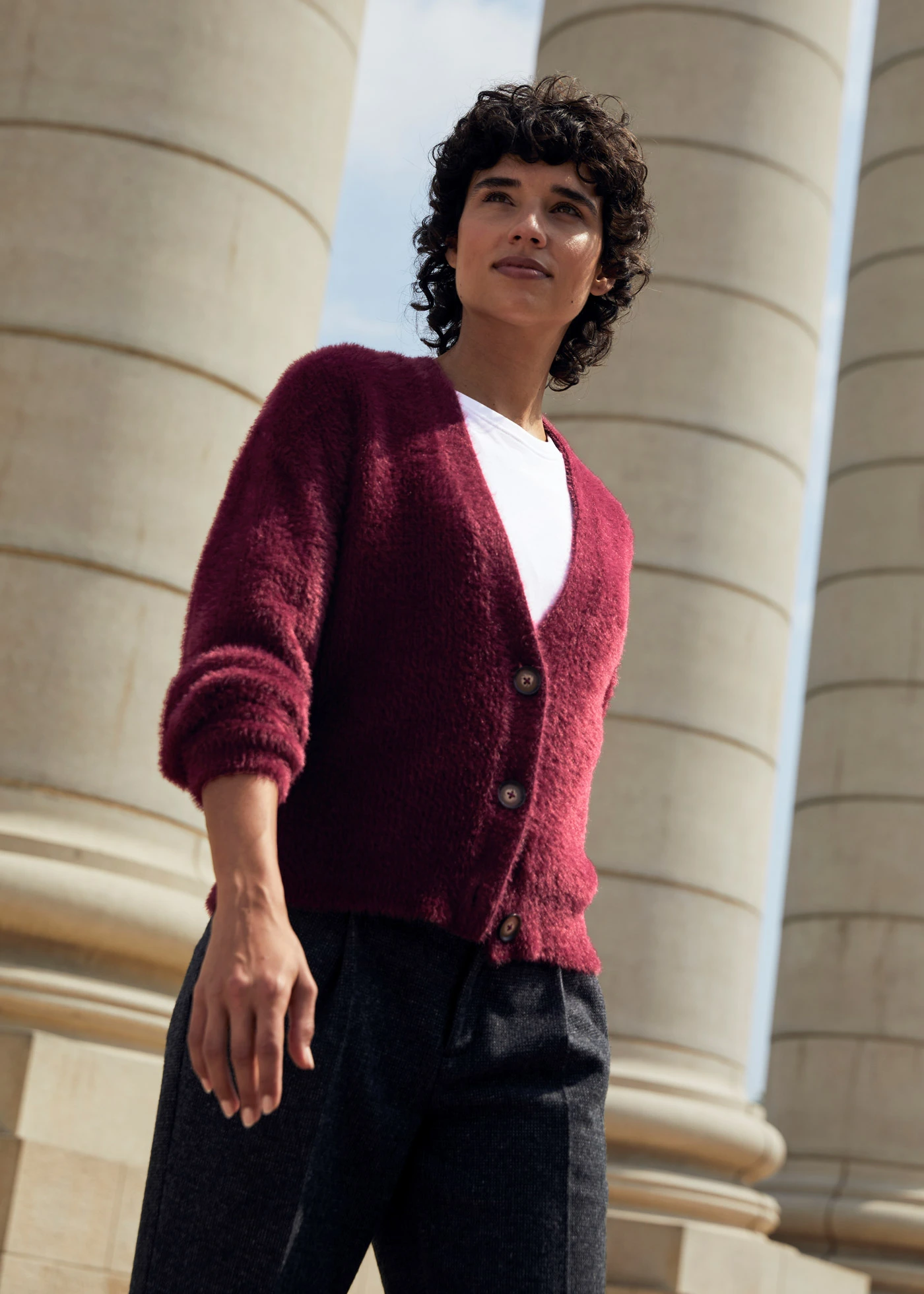 Gilet en maille • rhododendron • Boutique bonprix