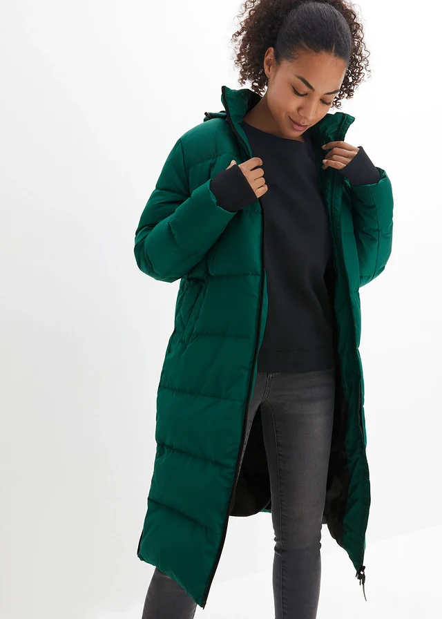 Doudoune longue avec duvet recyclé • vert brillant • product-page.page-title-suffix