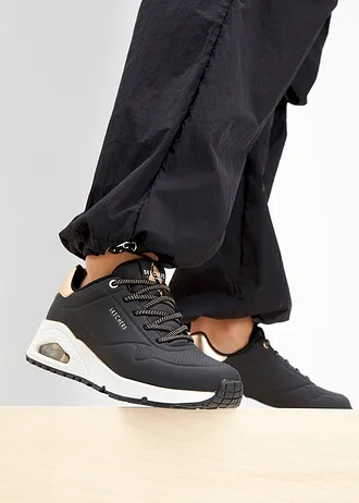 Tenisky značky Skechers s paměťovou pěnou • černo-růžovozlaté tóny • bonprix obchod