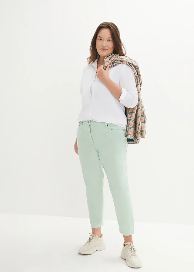 Overhemdblouse, Kleur: wit