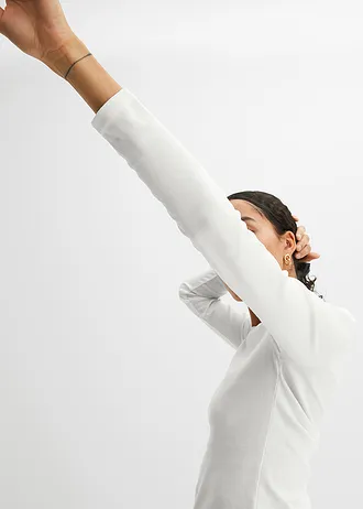 Longsleeve van biologisch katoen • wolwit • bonprix online shop