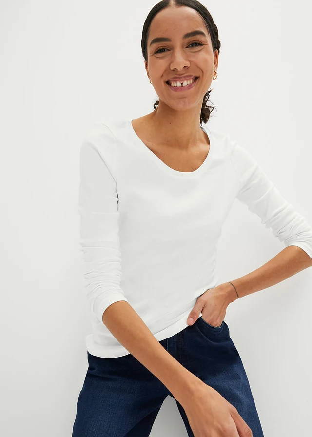 Longsleeve van biologisch katoen • wolwit • product-page.page-title-suffix