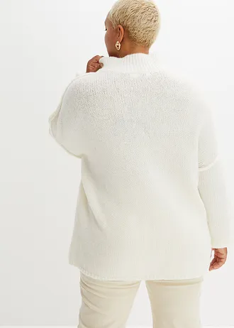 Pull en grosse maille, Couleur: ecru