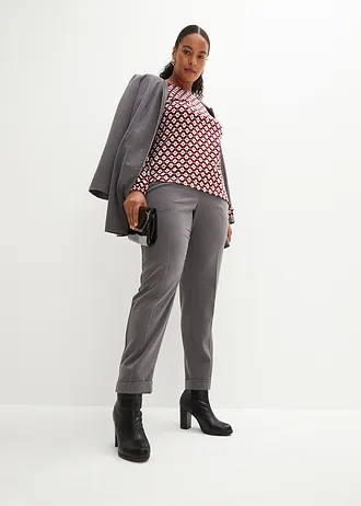 Longsleeve, Kleur: pinklady-kastanjerood gedessineerd