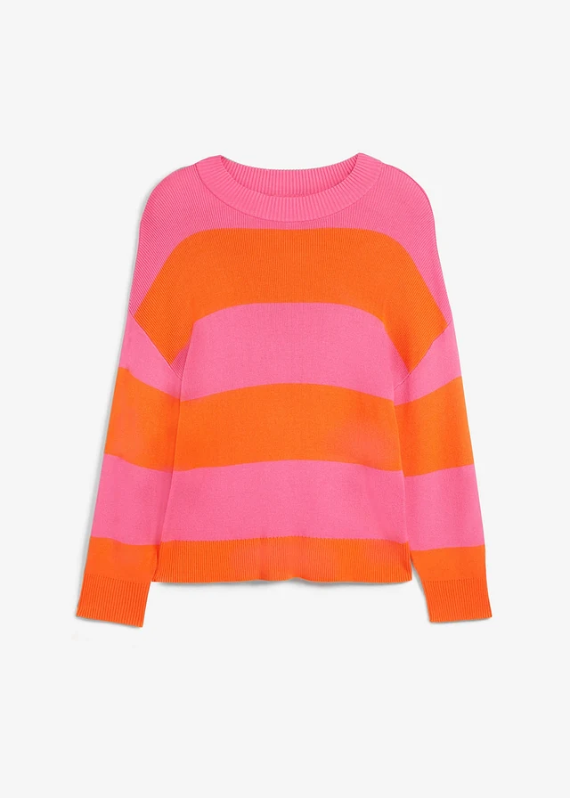 Pull en fine maille à larges rayures