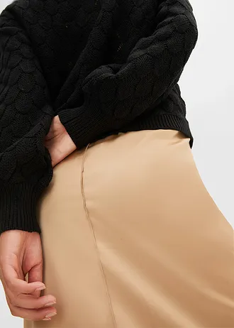 Pull en maille ajourée • noir • Boutique bonprix