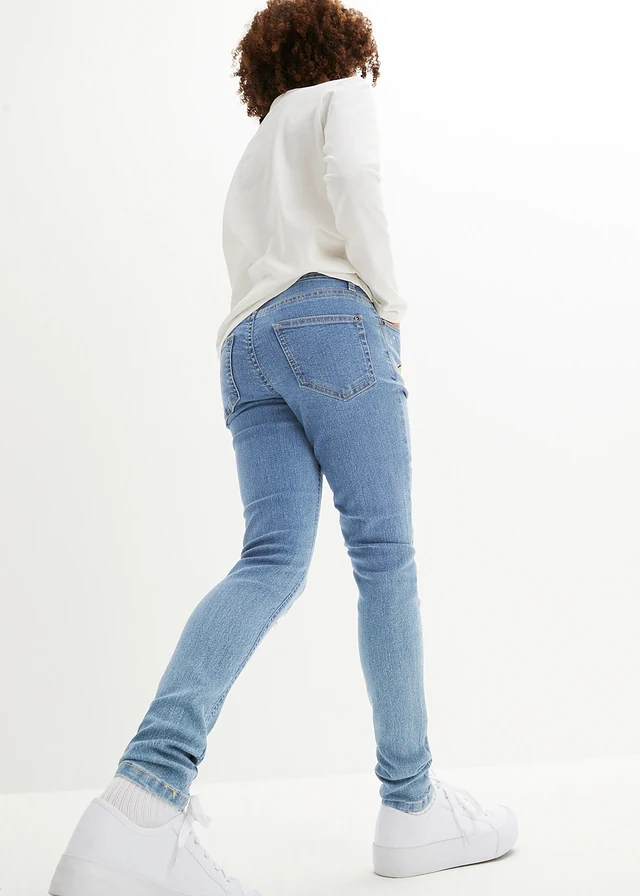 Meisjes skinny jeans, mid waist • lichtblauw denim • product-page.page-title-suffix