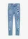 Meisjes skinny jeans, mid waist, Kleur: lichtblauw denim