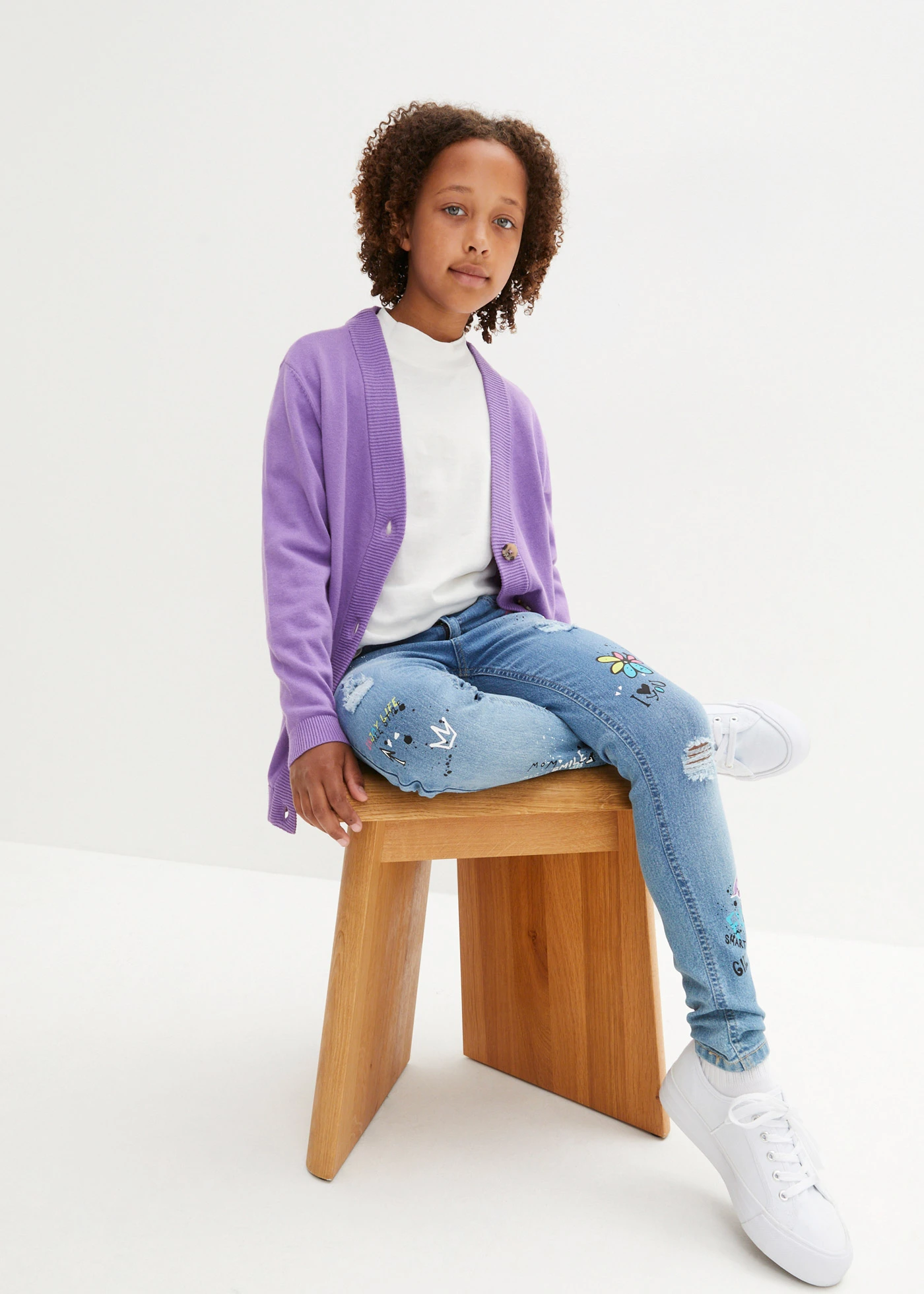 Skinny džíny, Mid Waist • světle modrý denim • bonprix obchod