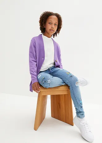 Meisjes skinny jeans, mid waist • lichtblauw denim • bonprix online shop