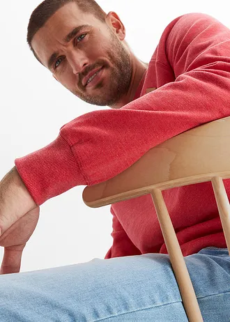 Lot de 2 sweats • bleu foncé-rouge • Boutique bonprix