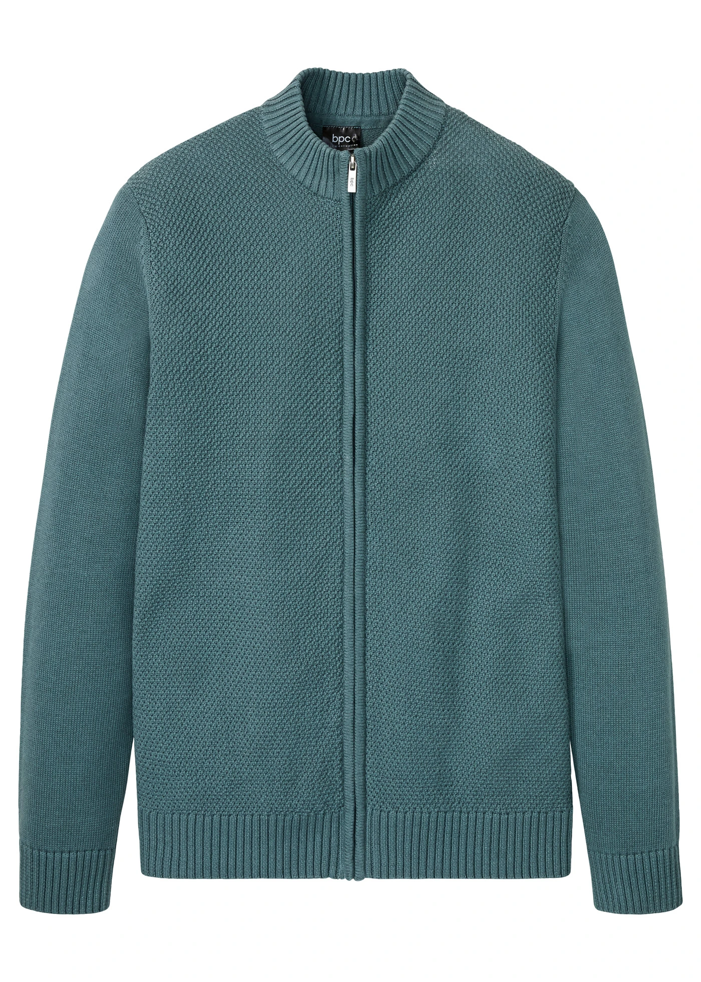 Gilet en maille coupe confort • gris vert • Boutique bonprix